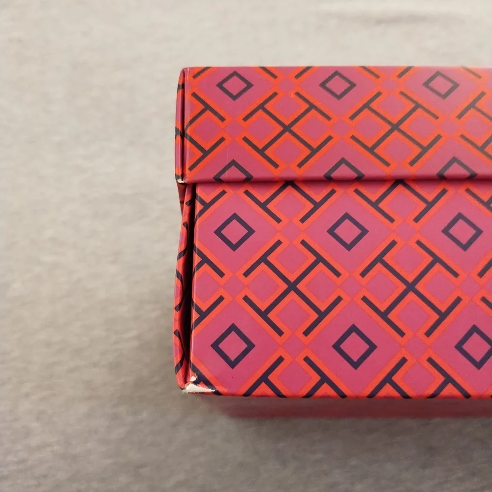 Tory Burch Shoe Box With Bold Geometric Design - Empty